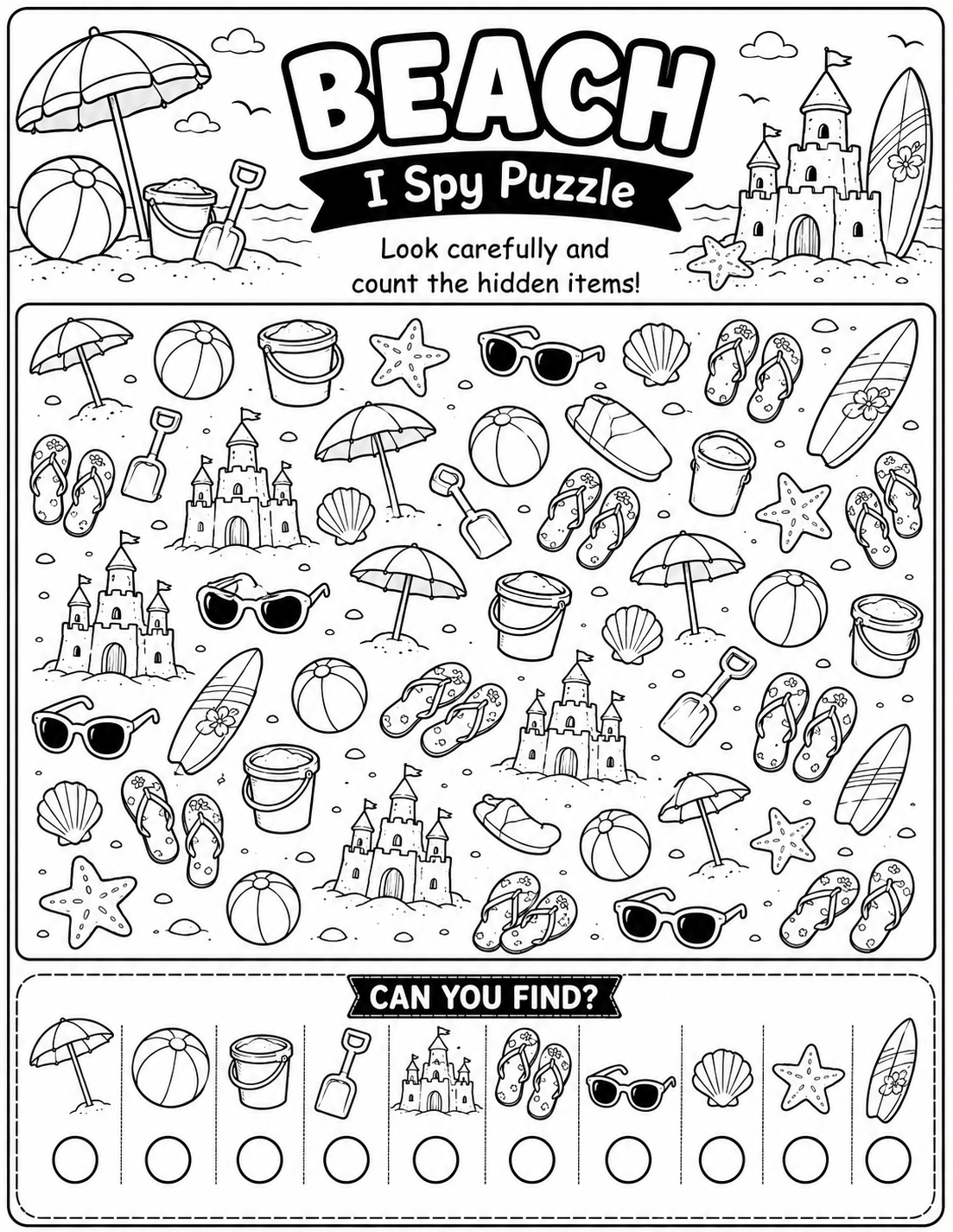 I Spy worksheet preview