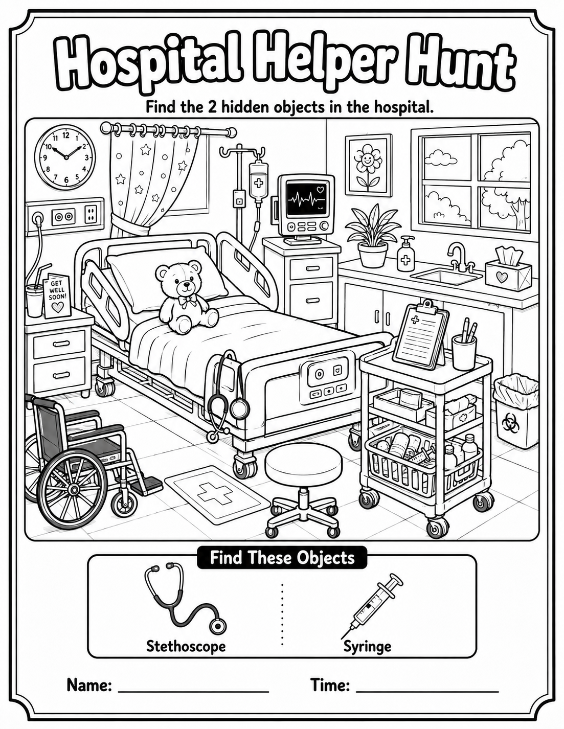 Hidden object worksheet preview